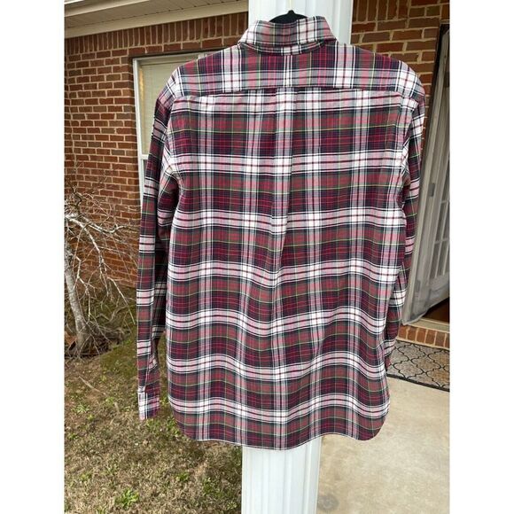 Ralph Lauren Button-Up Shirt Men's M Multicolor Plaid Logo Cotton Long Sleeves - Picture 5 of 5